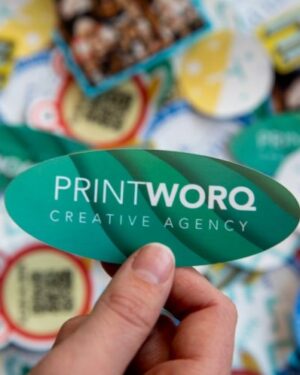 Promotionele stickers voor tijdelijke winkelactie