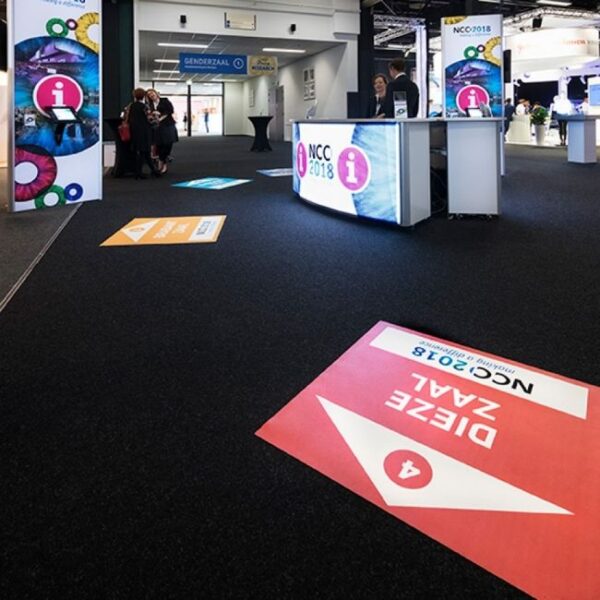 Vinyl vloer bedrukken met full color print op maat